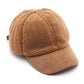 Plush High Pile Fleece Baseball Cap with Soft Textured Panels and Ribbed Brim Detail for Warmth and Comfortable Everyday Wear