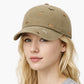 Embroidered Dog Baseball Cap with Curved Brim Soft Structured Crown and Adjustable Back Strap