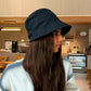 Textured Soft Bucket Hat with Foldable Brim Relaxed Fit and Lightweight Fabric Design