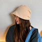 Textured Soft Bucket Hat with Foldable Brim Relaxed Fit and Lightweight Fabric Design