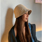 Textured Soft Bucket Hat with Foldable Brim Relaxed Fit and Lightweight Fabric Design