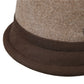 Womens Soft Felt Cloche Hat with Decorative Flower Accent
