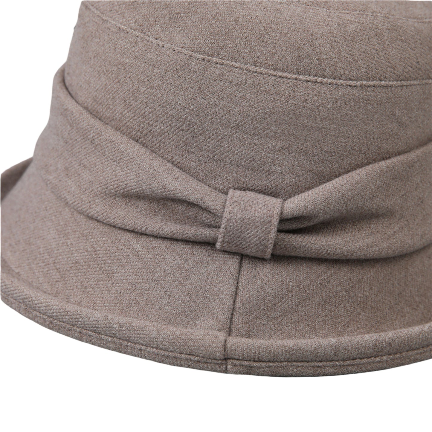 Womens Soft Structured Cloche Hat with Classic Side Band