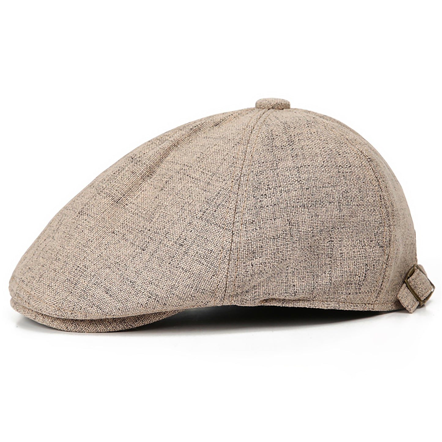 Womens Linen Cotton Flat Cap Lightweight Breathable Newsboy Style Hat