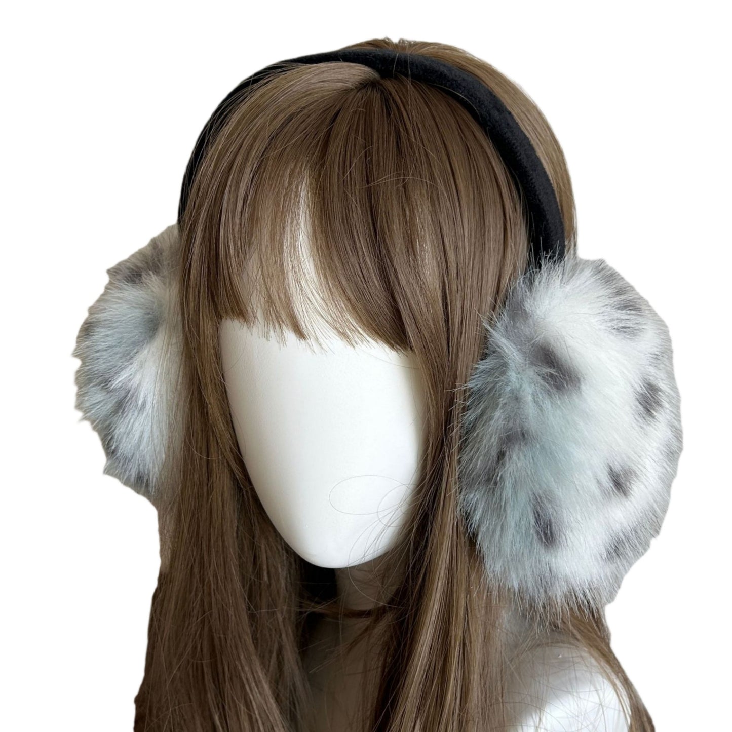 Plush Faux Fur Earmuffs with Soft Cushioned Ear Covers and Lightweight Comfortable Wraparound Headband Design