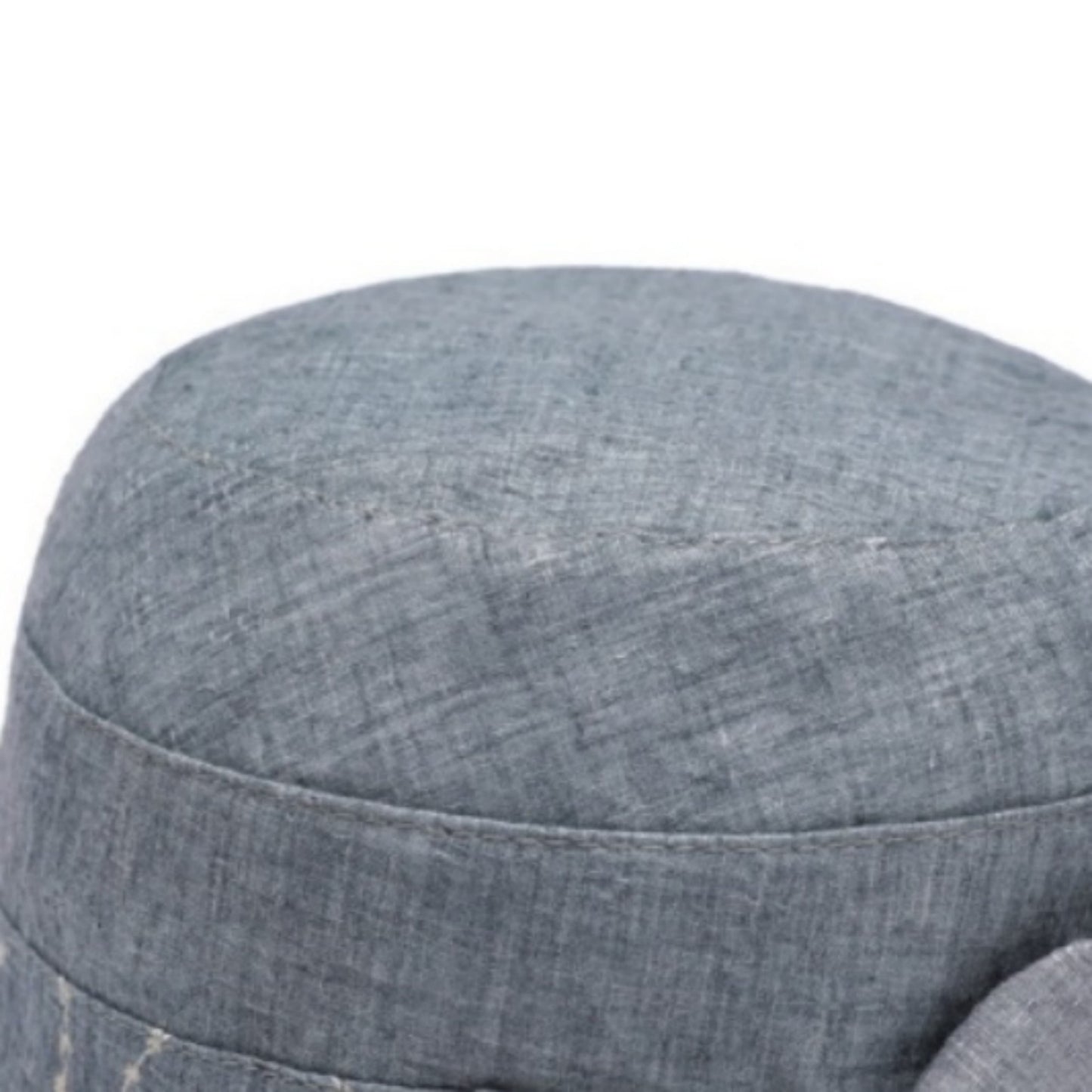 Embroidered Floral Bucket Hat with Side Bow Detail 22-22.8in