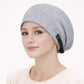 Adjustable Satin-Lined Sleep Bonnet with Soft Stretch Fit and Secure Strap Closure