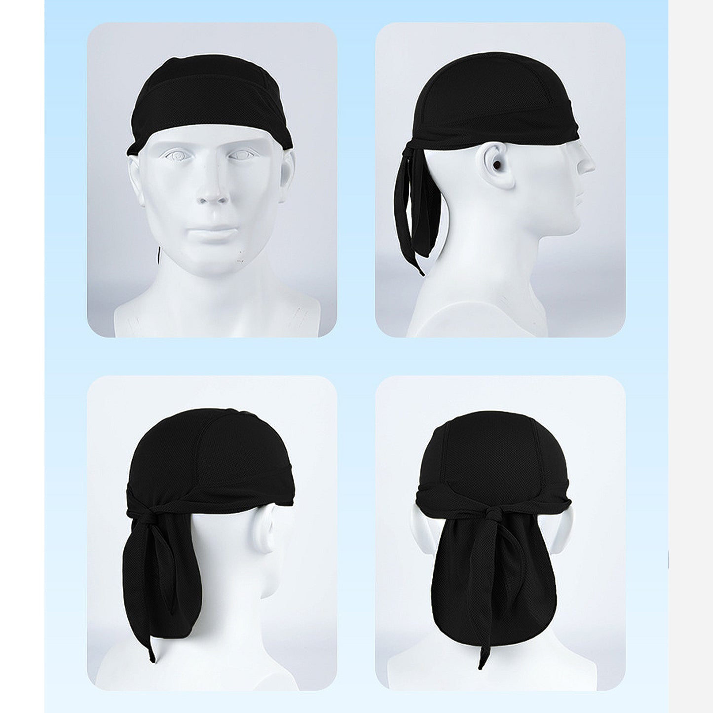 Sweat-Wicking Quick-Dry Skull Cap Cycling Hat Pirate Hat Bandana Head Wrap for Men and Women Sports