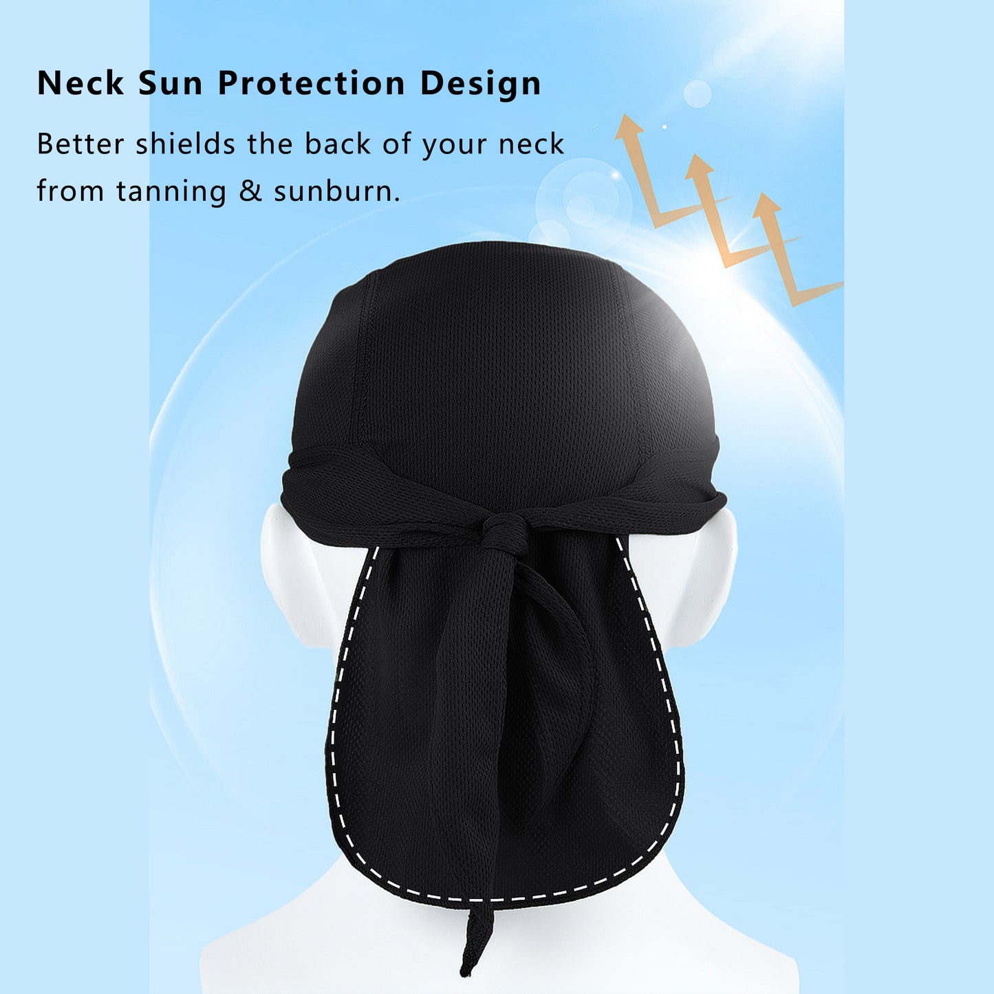 Sweat-Wicking Quick-Dry Skull Cap Cycling Hat Pirate Hat Bandana Head Wrap for Men and Women Sports