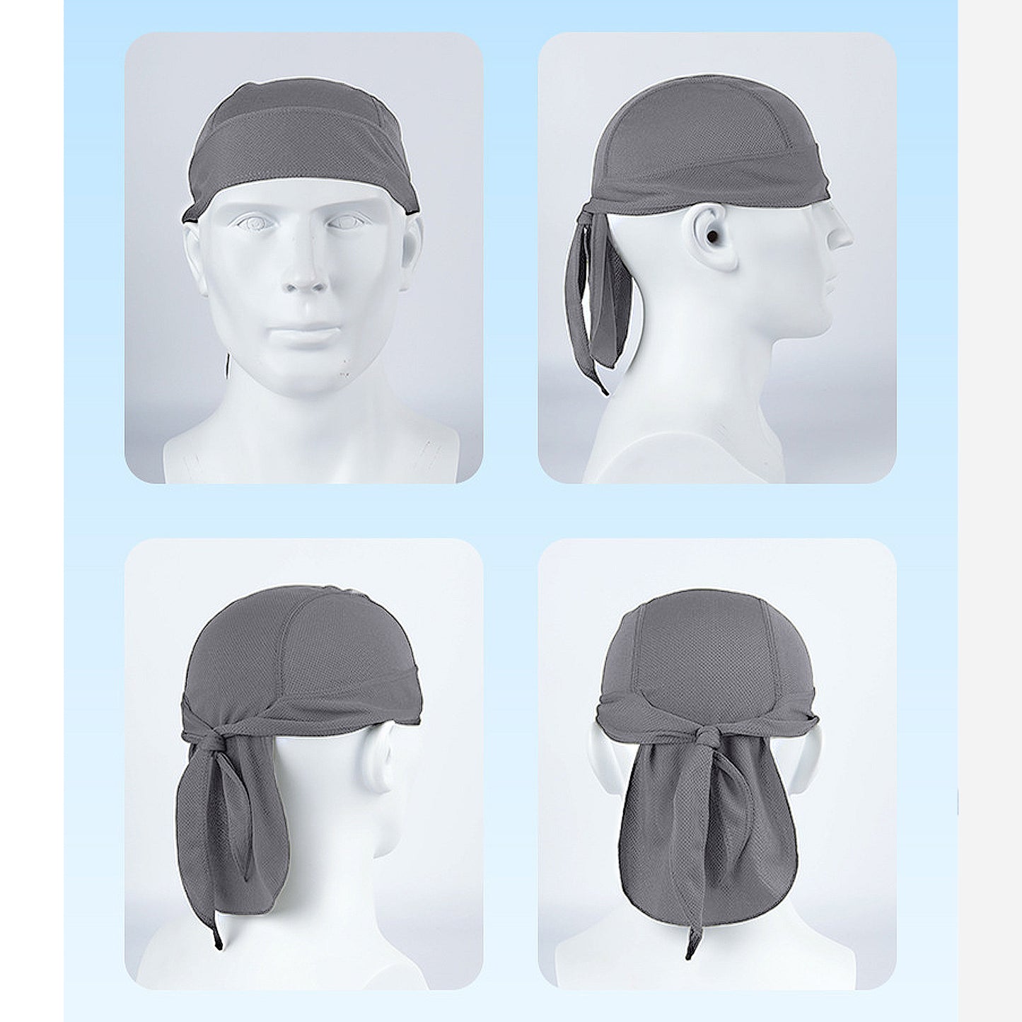 Sweat-Wicking Quick-Dry Skull Cap Cycling Hat Pirate Hat Bandana Head Wrap for Men and Women Sports