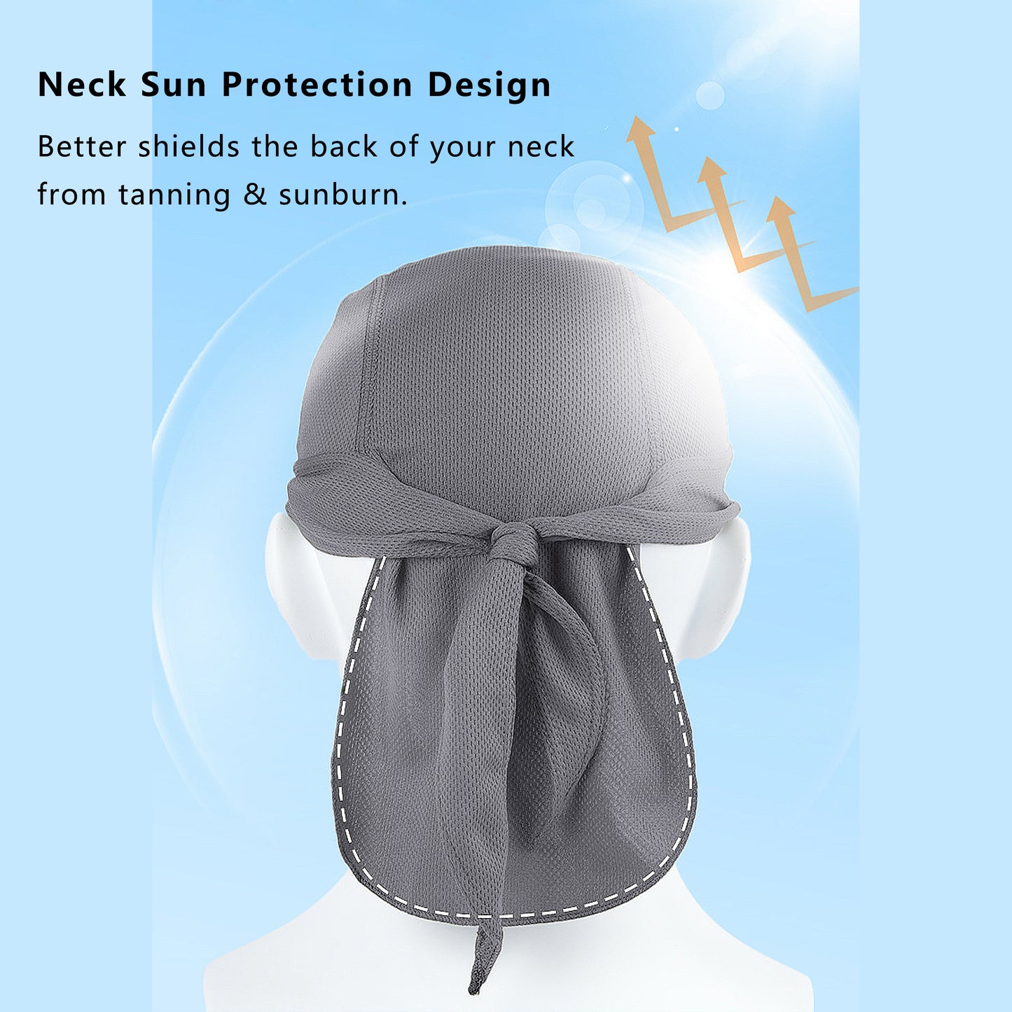 Sweat-Wicking Quick-Dry Skull Cap Cycling Hat Pirate Hat Bandana Head Wrap for Men and Women Sports