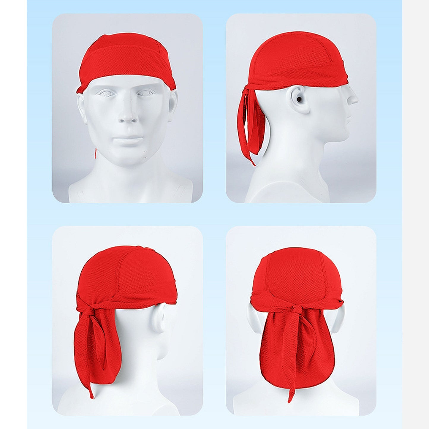 Sweat-Wicking Quick-Dry Skull Cap Cycling Hat Pirate Hat Bandana Head Wrap for Men and Women Sports