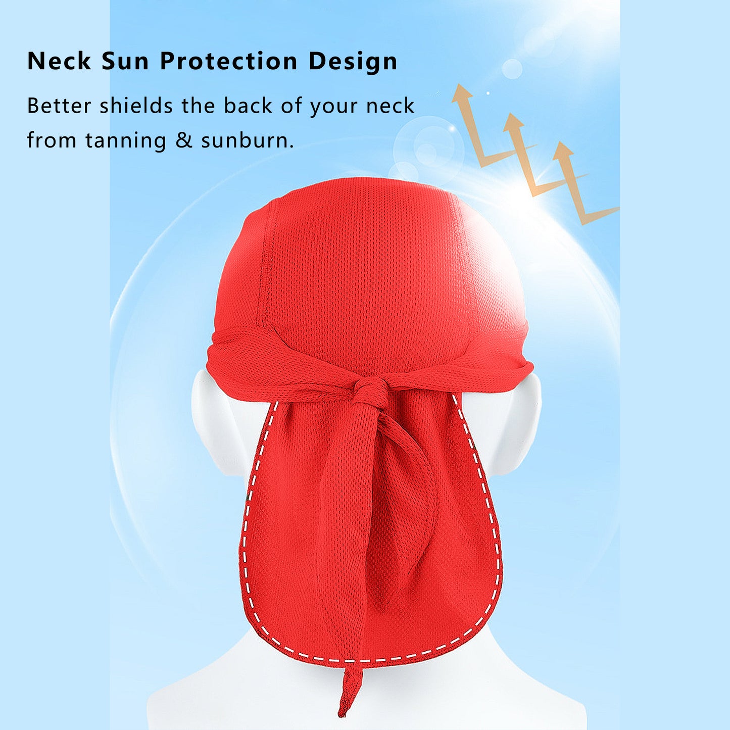 Sweat-Wicking Quick-Dry Skull Cap Cycling Hat Pirate Hat Bandana Head Wrap for Men and Women Sports