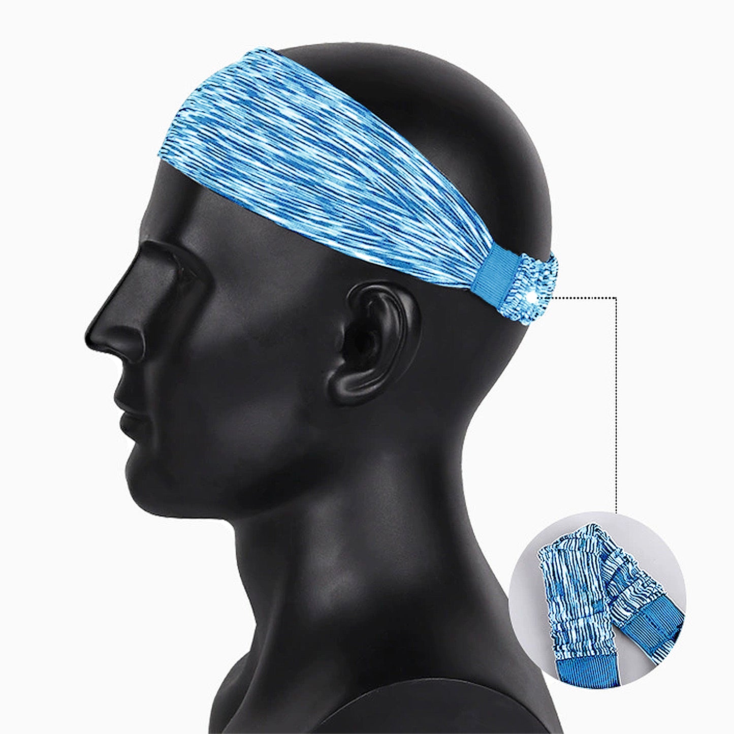 Fashion Stretchy Headbands for Sports Running Yoga Workouts Moisture-Wicking Quick-Dry Unisex
