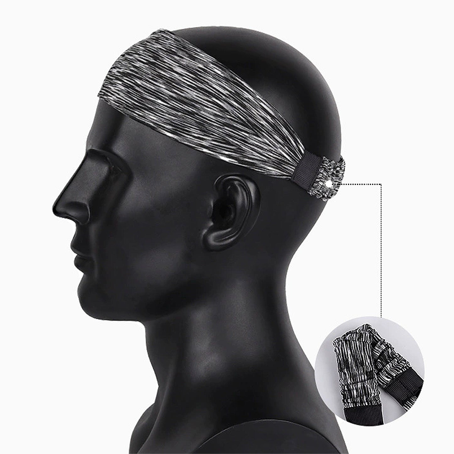 Fashion Stretchy Headbands for Sports Running Yoga Workouts Moisture-Wicking Quick-Dry Unisex