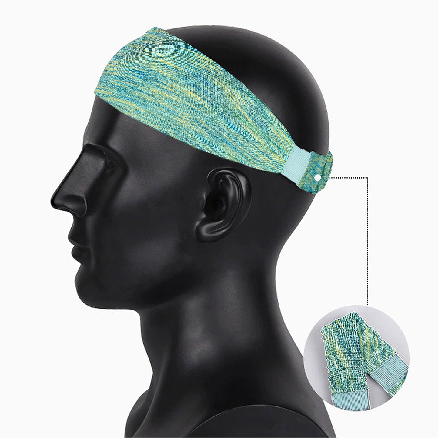 Fashion Stretchy Headbands for Sports Running Yoga Workouts Moisture-Wicking Quick-Dry Unisex