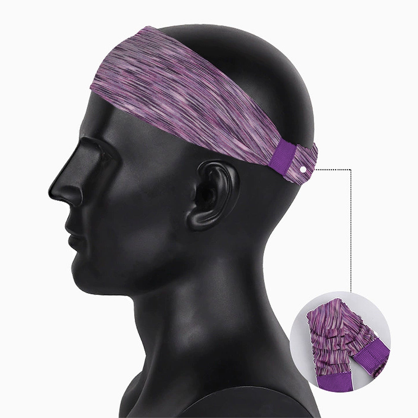 Fashion Stretchy Headbands for Sports Running Yoga Workouts Moisture-Wicking Quick-Dry Unisex