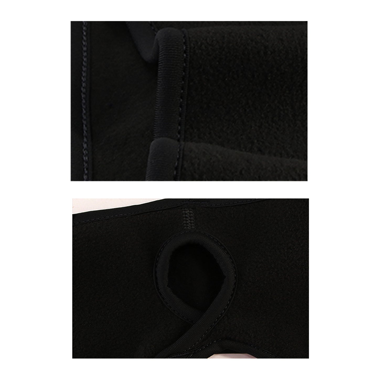 Ponytail Fleece Headband Winter Ear Warmer Moisture-Wicking Windproof for Running Outdoor Sports
