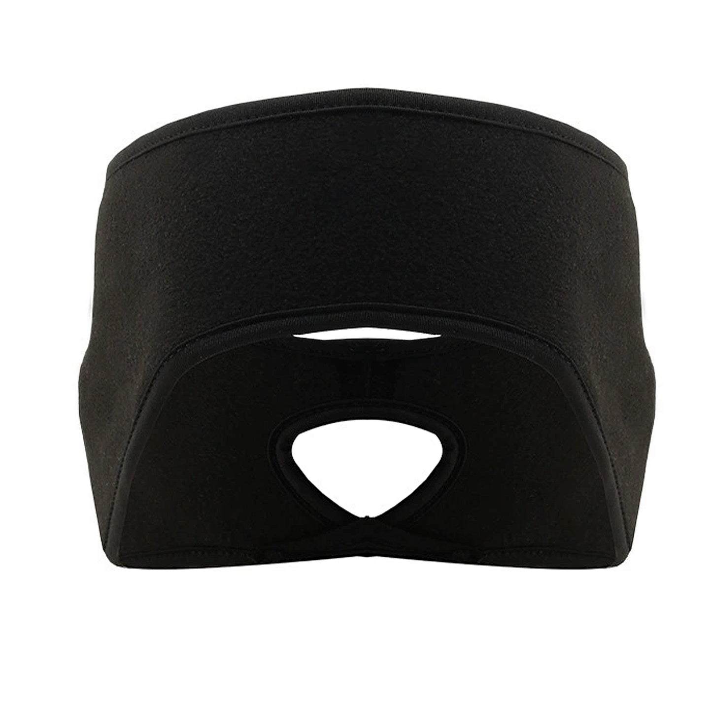 Ponytail Fleece Headband Winter Ear Warmer Moisture-Wicking Windproof for Running Outdoor Sports