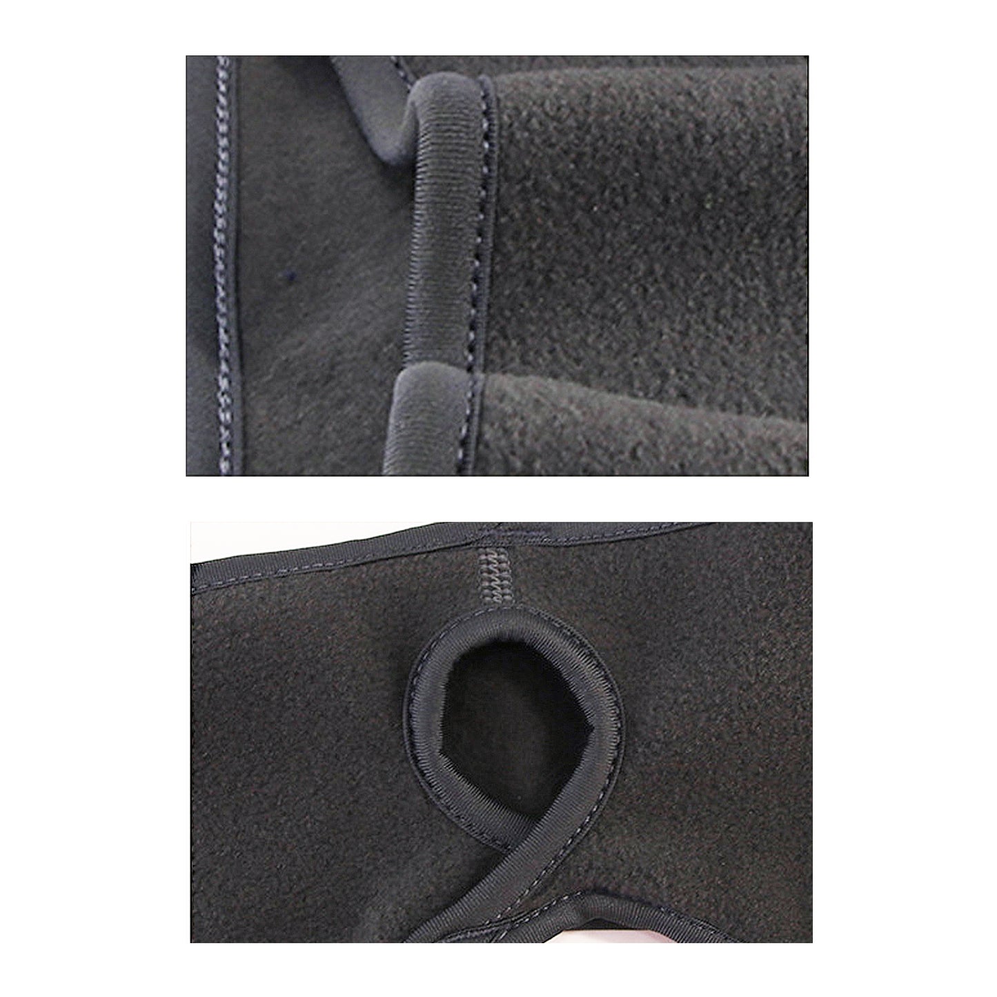 Ponytail Fleece Headband Winter Ear Warmer Moisture-Wicking Windproof for Running Outdoor Sports