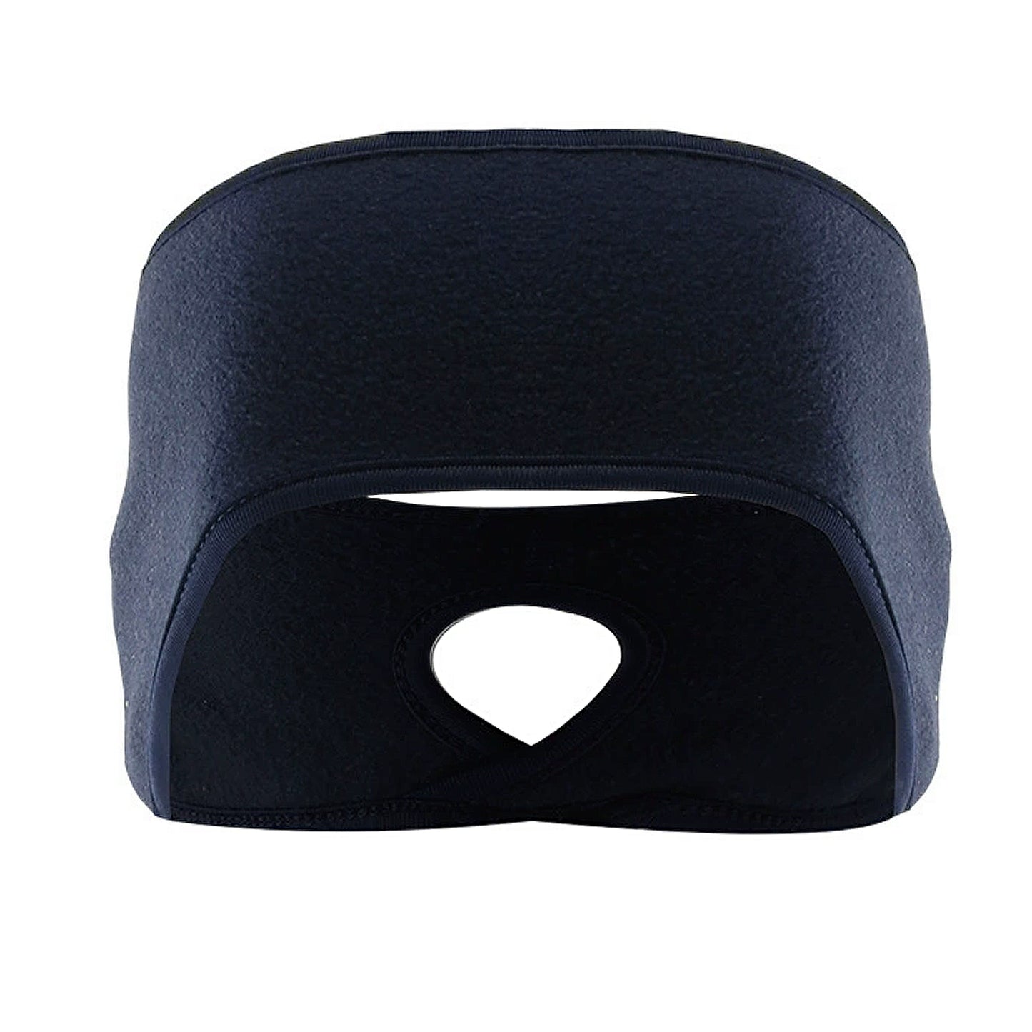 Ponytail Fleece Headband Winter Ear Warmer Moisture-Wicking Windproof for Running Outdoor Sports