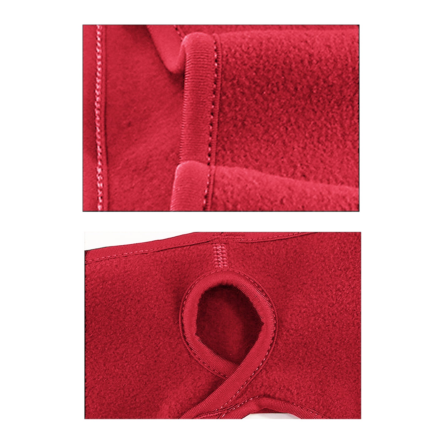 Ponytail Fleece Headband Winter Ear Warmer Moisture-Wicking Windproof for Running Outdoor Sports