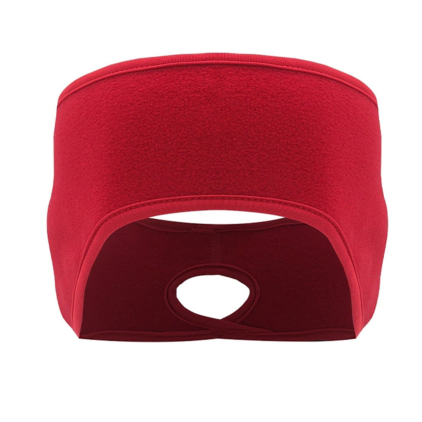 Ponytail Fleece Headband Winter Ear Warmer Moisture-Wicking Windproof for Running Outdoor Sports