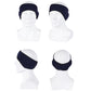 Winter Fleece Headband Adjustable Stretchy Ear Warmer Full Cover Sweatband Unisex - Velcro Design