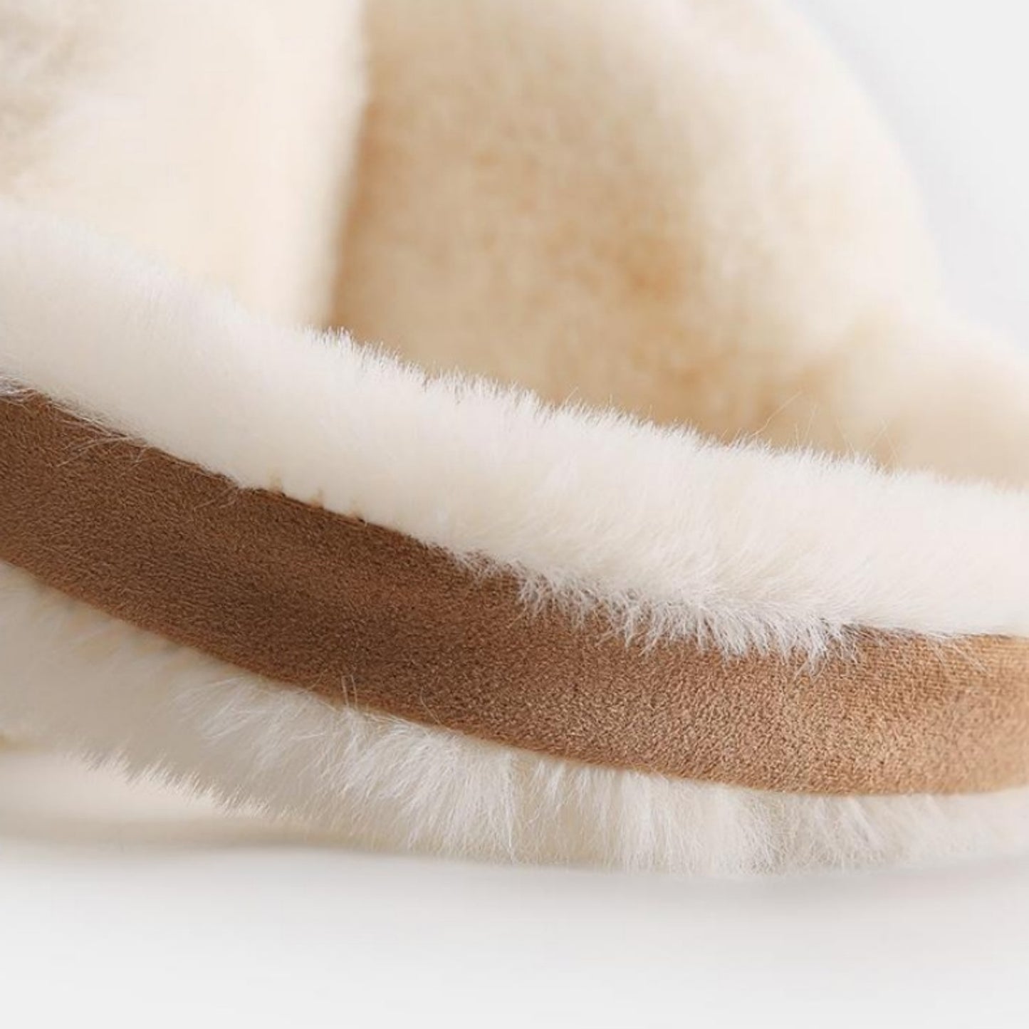 Plush Faux Fur Earmuffs with Foldable Design and Soft Cushioned Ear Pads for Cold Weather Comfort