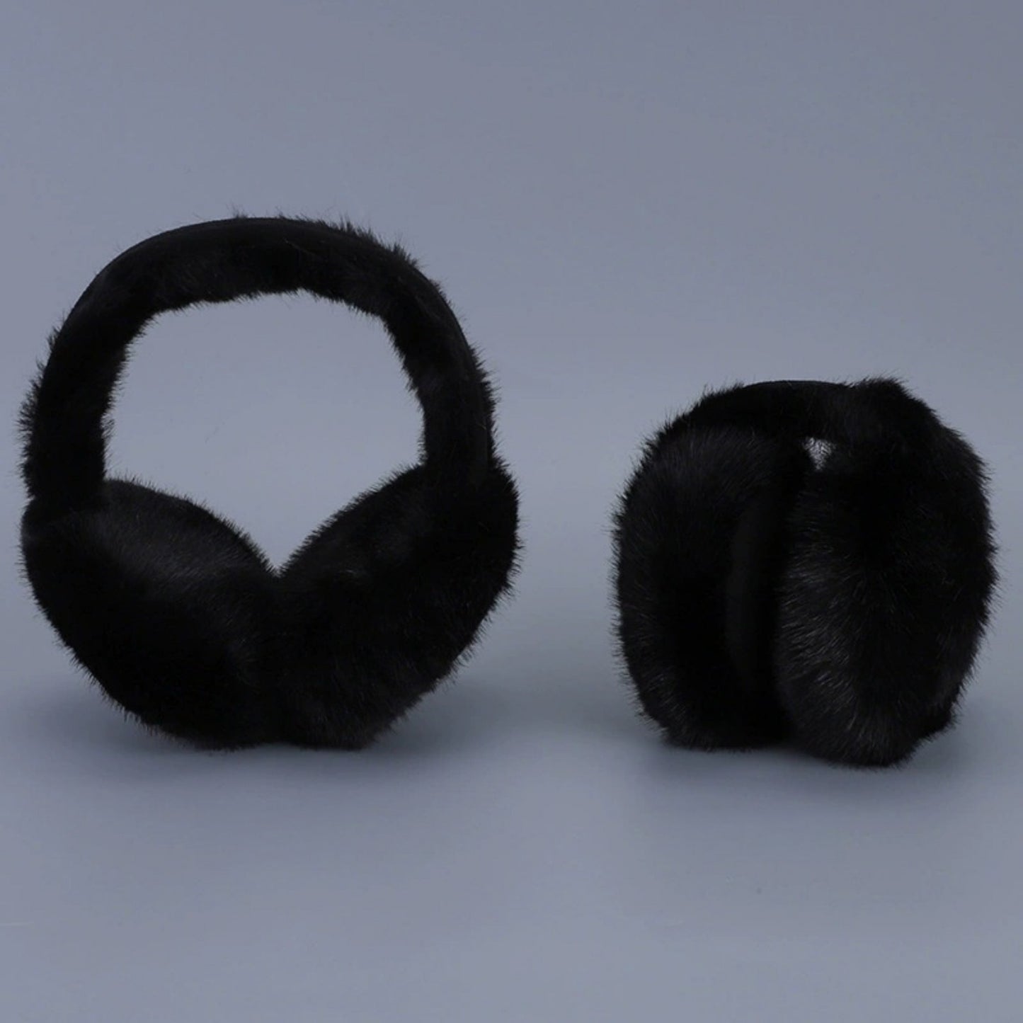 Plush Faux Fur Earmuffs with Foldable Design and Soft Cushioned Ear Pads for Cold Weather Comfort