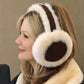 Plush Faux Fur Earmuffs with Foldable Design and Soft Cushioned Ear Pads for Cold Weather Comfort