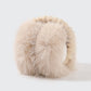 Plush Faux Fur Foldable Earmuffs with Elastic Headband and Cushioned Ear Covers