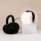 Plush Faux Fur Foldable Earmuffs with Elastic Headband and Cushioned Ear Covers