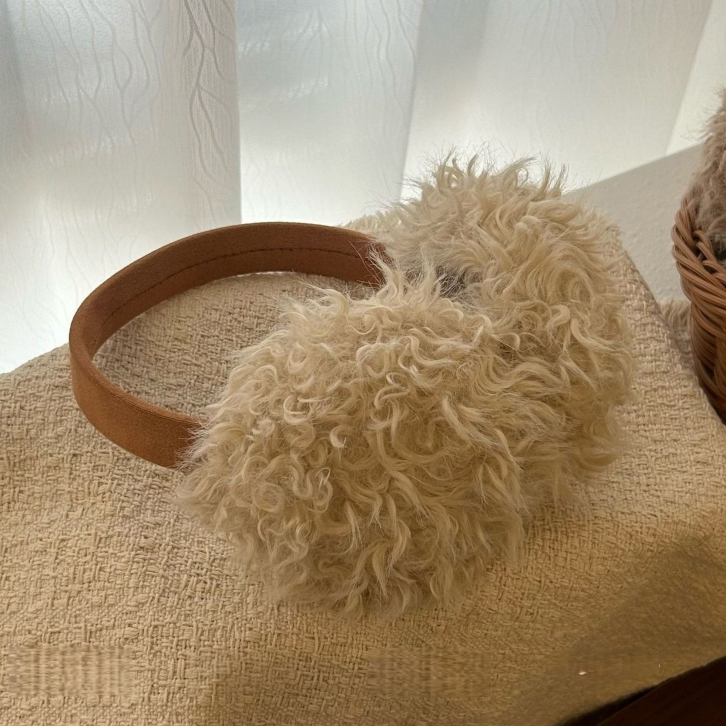 High Pile Faux Shearling Earmuffs with Padded Headband and Plush Cushioned Ear Covers