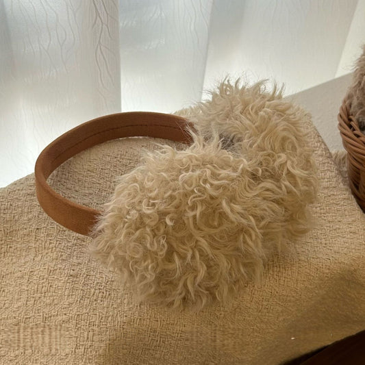 High Pile Faux Shearling Earmuffs with Padded Headband and Plush Cushioned Ear Covers
