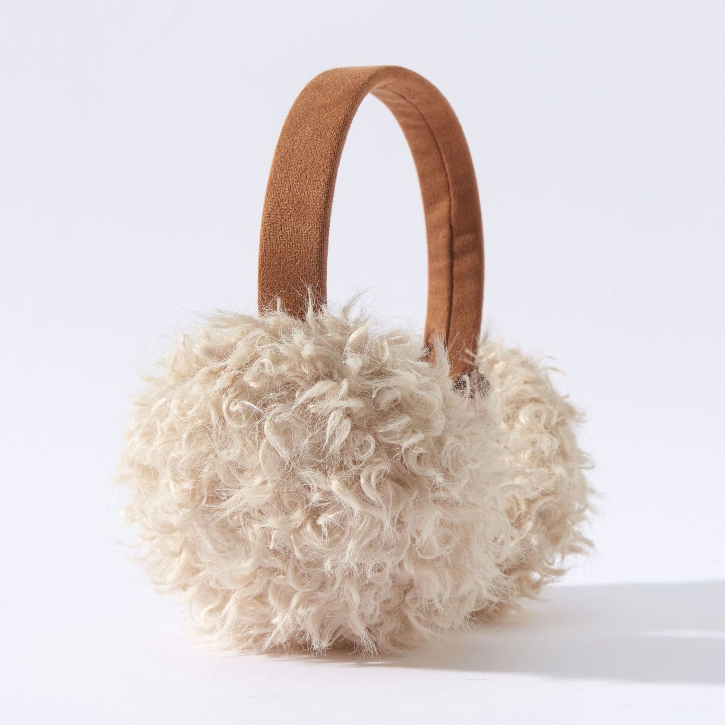 High Pile Faux Shearling Earmuffs with Padded Headband and Plush Cushioned Ear Covers