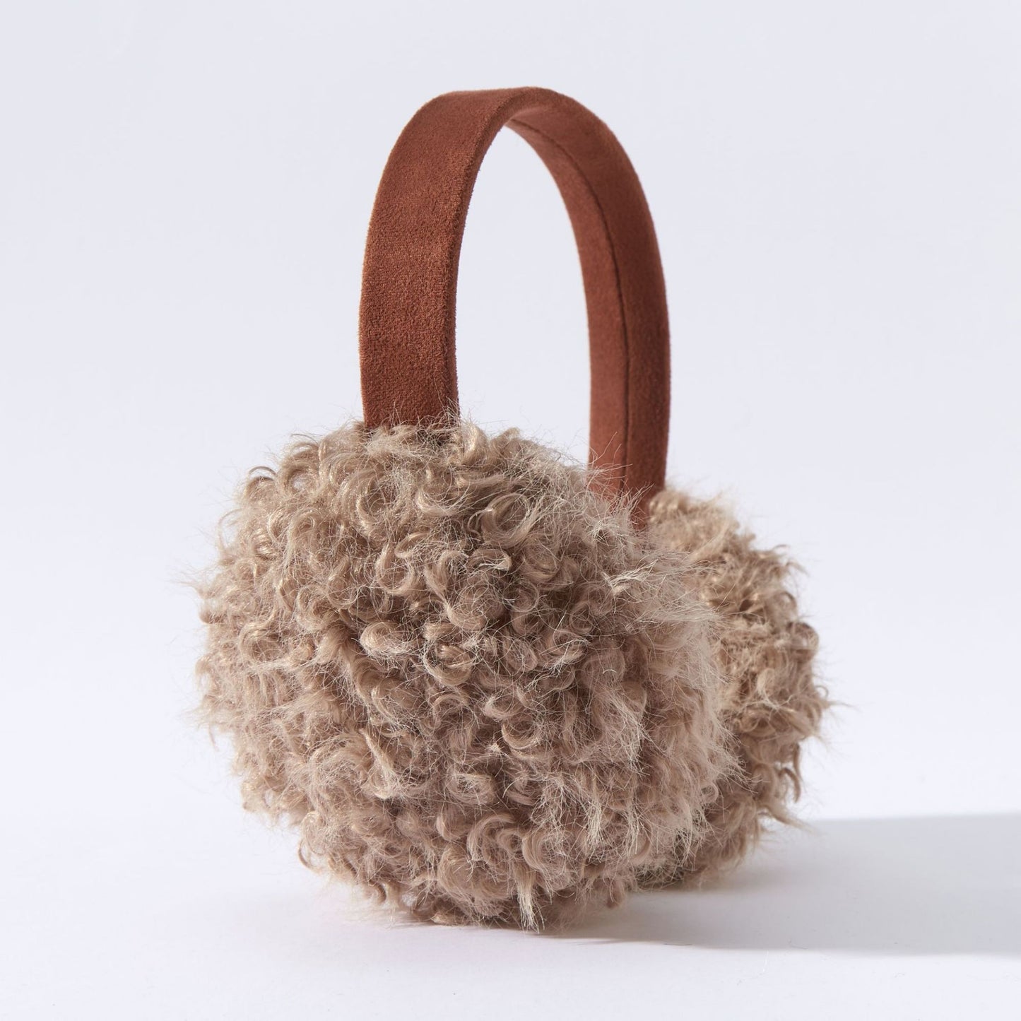 High Pile Faux Shearling Earmuffs with Padded Headband and Plush Cushioned Ear Covers