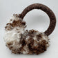 High Pile Faux Shearling Foldable Earmuffs with Plush Cushioned Ear Covers and Soft Wrapped Headband