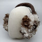 High Pile Faux Shearling Foldable Earmuffs with Plush Cushioned Ear Covers and Soft Wrapped Headband