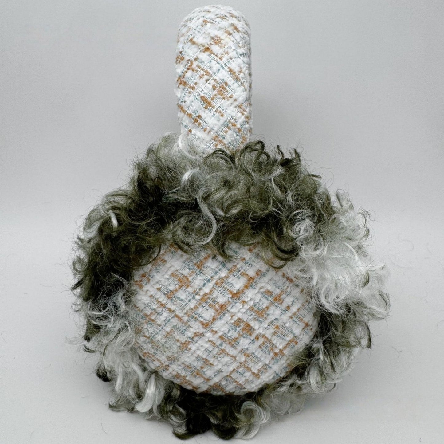 High Pile Faux Shearling Foldable Earmuffs with Plush Cushioned Ear Covers and Soft Wrapped Headband