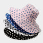 Womens Wide Brim Sun Hat with Valentine Heart Print Lightweight Packable Design