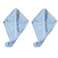 2 Pack Solid Hair Drying Towel Turban Absorbent Soft Quick Dry Hair Wrap