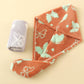 Plush Thickened Butterfly Jacquard Hair Drying Cap with Button Closure