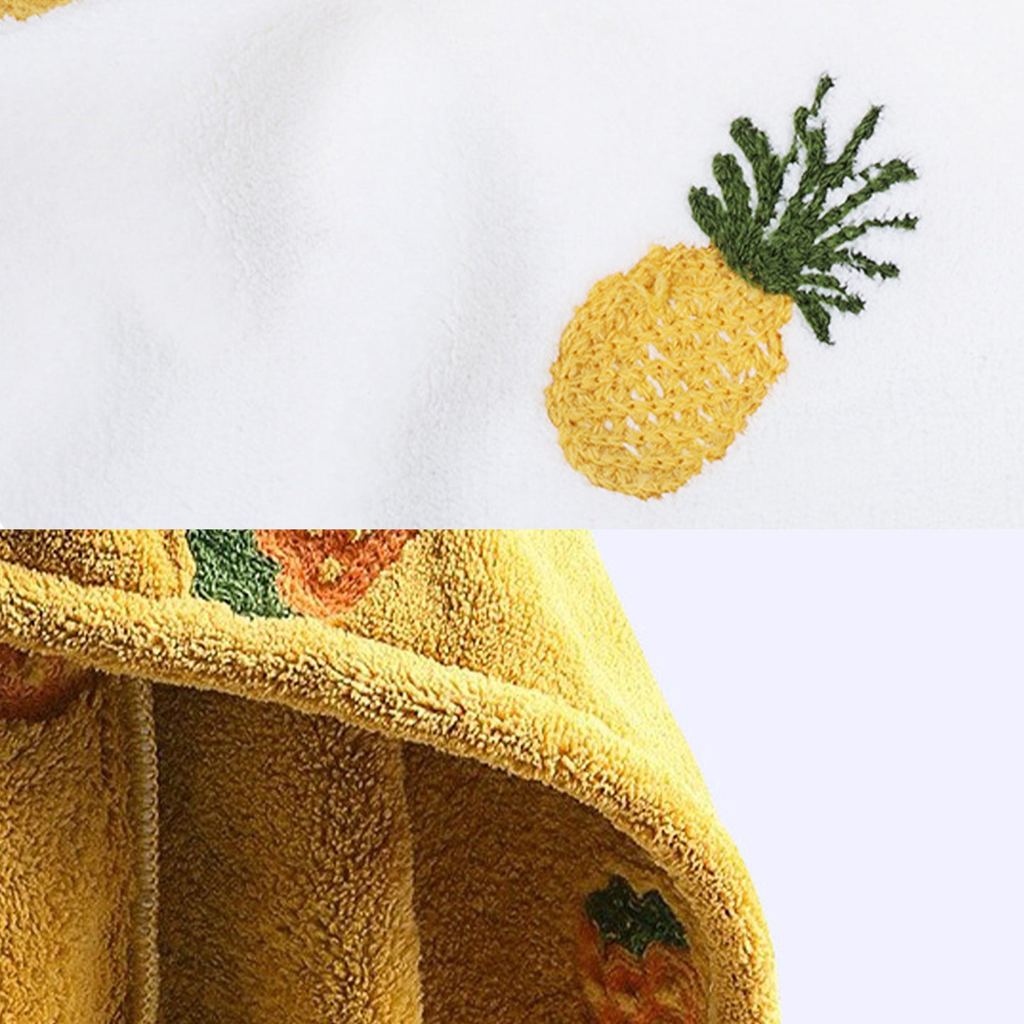 Soft Cute Hair Drying Towel Cap with Secure Button Loop for Fast Absorbent