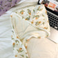 Floral Print Quick Dry Hair Towel Turban Soft Absorbent Microfiber Wrap with Button Closure