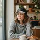 Embroidered Croissant Baseball Cap Adjustable Baseball Hat