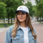 Embroidered Croissant Baseball Cap Adjustable Baseball Hat