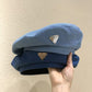 Denim Beret Hat Lightweight Structured Fit Soft Fabric Classic Style