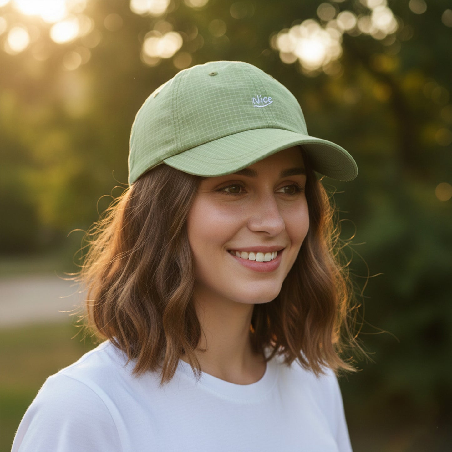 Lightweight Baseball Cap with Embroidered Nice Detail and Adjustable Back Strap