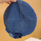 Floral Denim Beret Hat Soft Structured Fashion Cap
